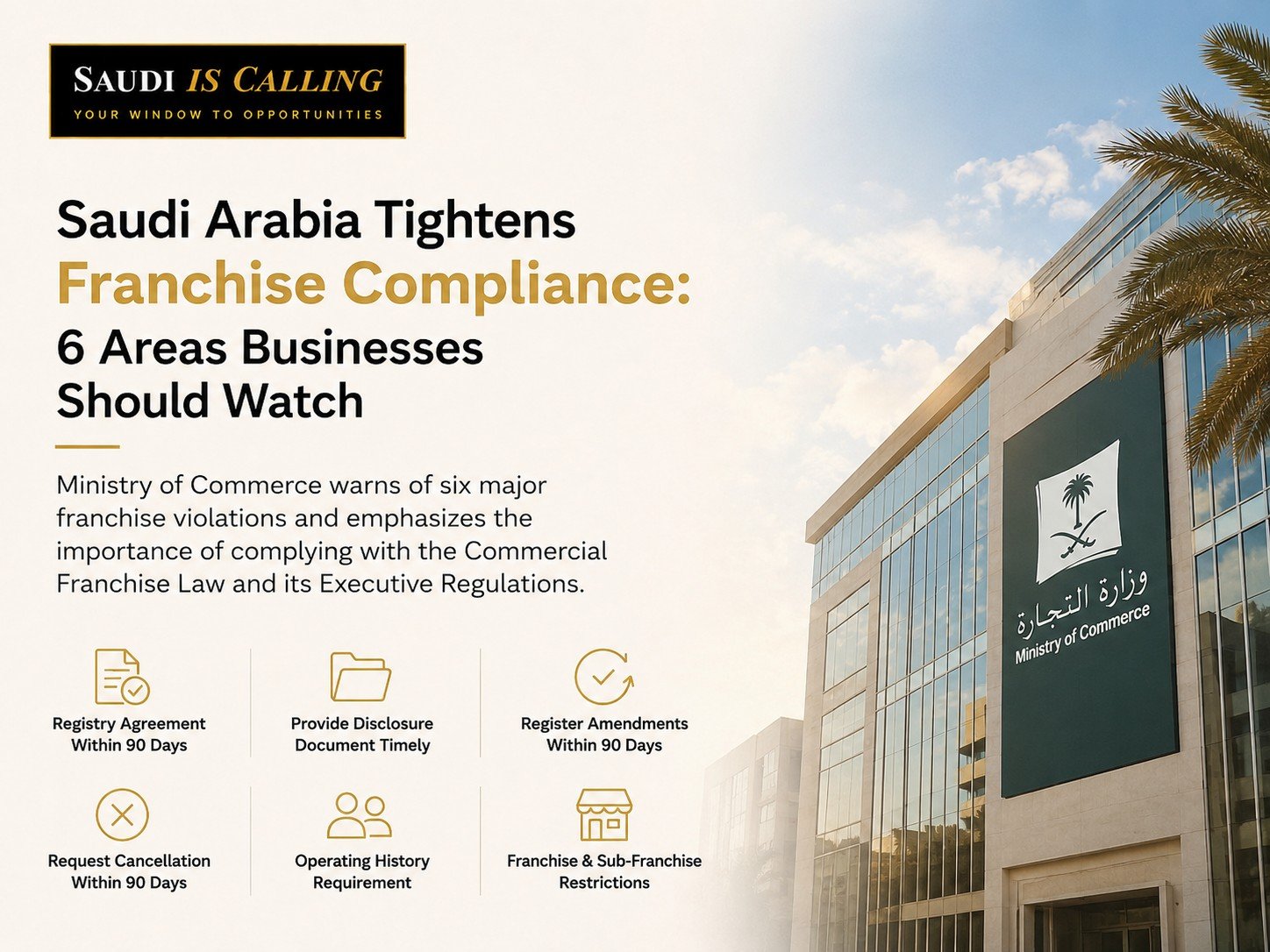 Saudi Arabia Tightens Franchise Compliance: 6 Areas Businesses Should Watch